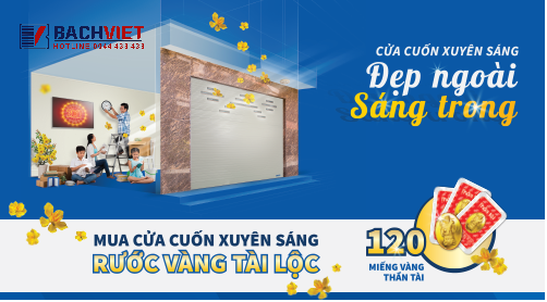 cửa cuốn xuyên sáng