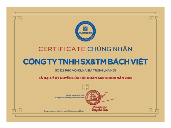 đại lý ủy quyền của tập đoàn austdoor