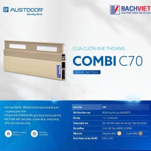 Mẫu cửa cuốn khe thoáng c70