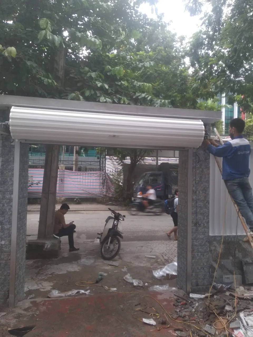 công trình cửa cuốn tấm liền 17 nguyễn khả trạc
