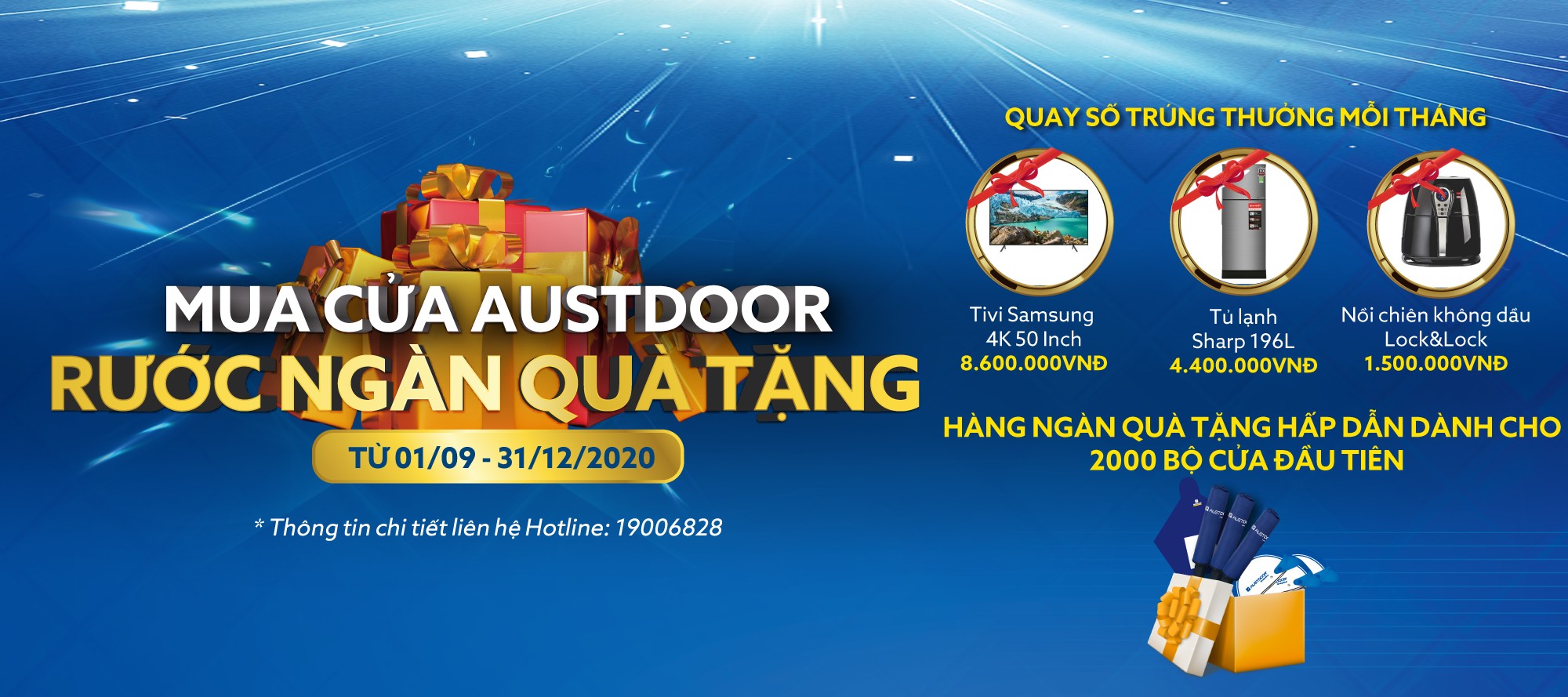 khuyen mai mua cua austdoor ruoc ngan qua tang