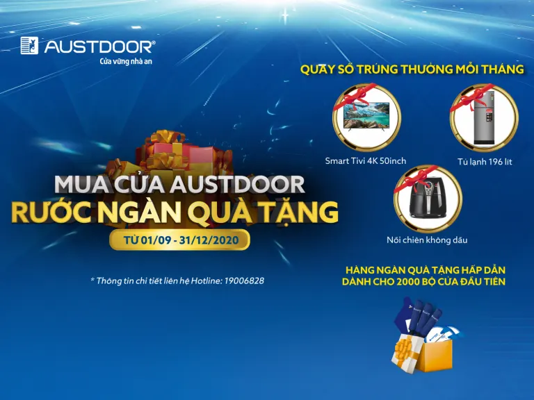 mua cua austdoor trung ngan qua tang