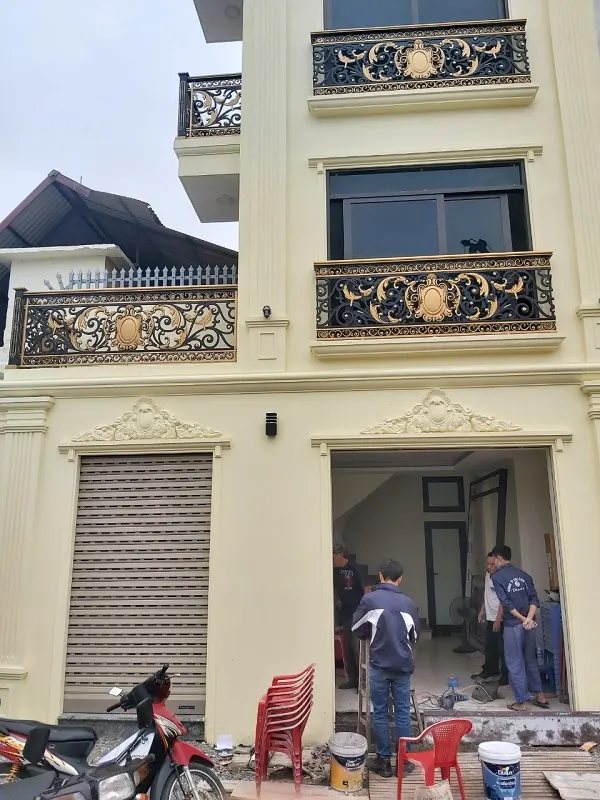 Mặt tiền công trình của gia đình chị Nhàn Minh Khai