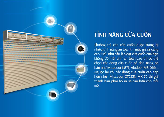 tính năng của cửa cuốn