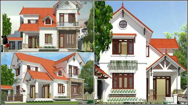 Nhà mái thái 2 tầng