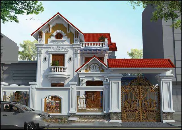 Nhà mái thái 2 tầng 3