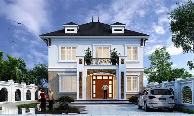 Nhà mái thái 2 tầng 4