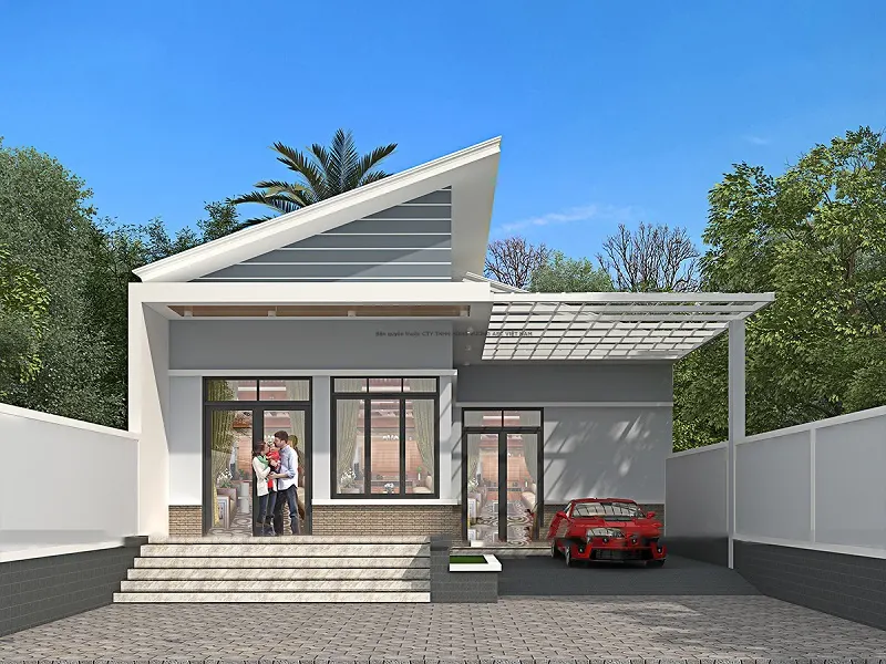nhà cấp 4 đẹp hiện đại 2